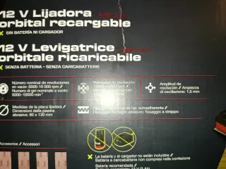 Lijadora Parkside Performance 12V