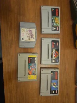 Lote Juegos SNES y N64: Mario, jurassic,...