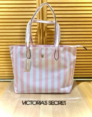 Bolso Tote Victoria's Secret Rayas