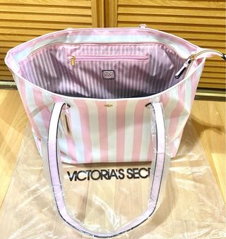 Bolso Tote Victoria's Secret Rayas