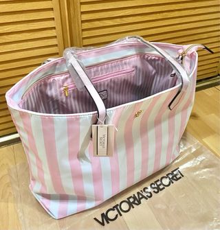 Bolso Tote Victoria's Secret Rayas