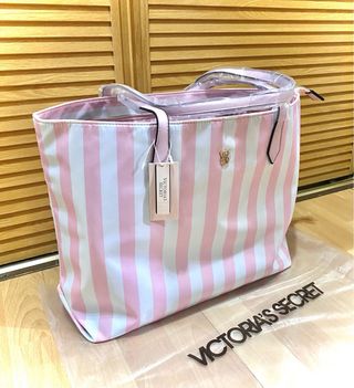 Bolso Tote Victoria's Secret Rayas