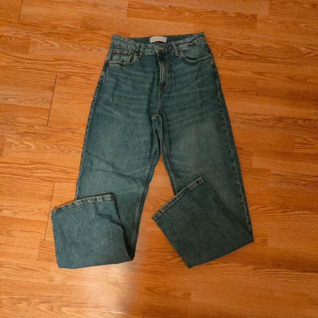 Jeans donna vita alta blu