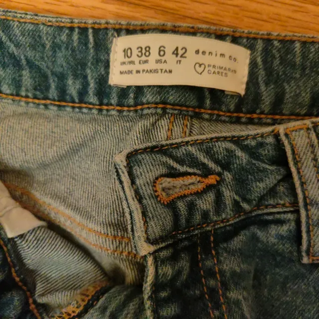 Jeans donna vita alta blu