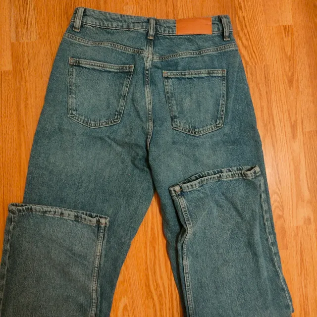 Jeans donna vita alta blu