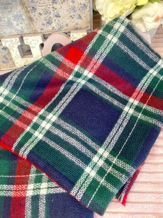 Bufanda de cuadros mujer