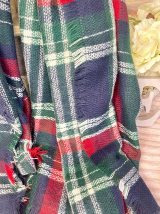 Bufanda de cuadros mujer