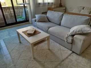 Alfombra beige 195x133 cm