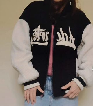 Teddy ragazza nero e panna