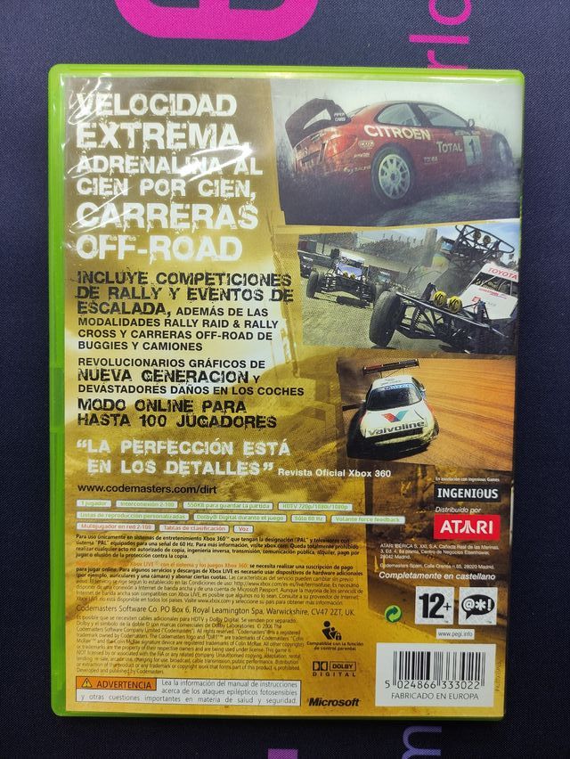 Colin McRae DiRT Xbox 360