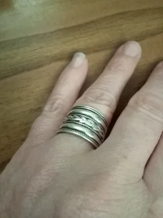 Anillo Plata Ley Talla 13