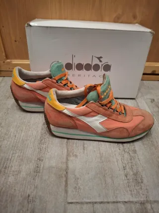 Diadora Heritage Sneakers Mujer Naranja/Rosa