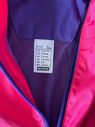 Giacca impermeabile bambina fucsia