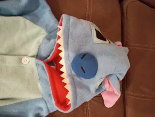 Pigiamone Stitch azzurro e rosa