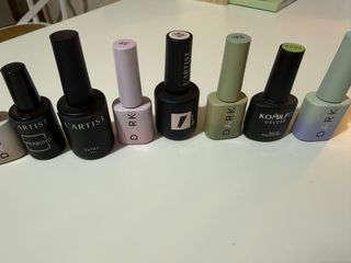 kit de colores, base , brillo etc