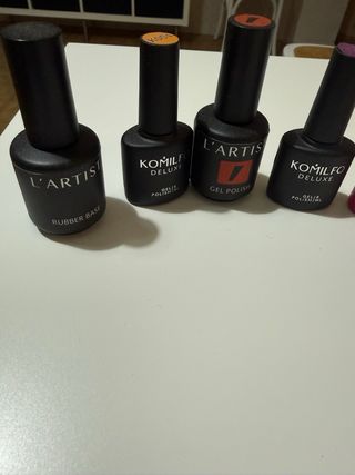 kit de colores, base , brillo etc