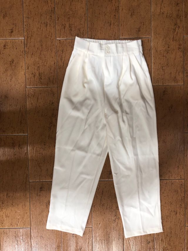 Pantaloni donna beige taglia M con etichetta