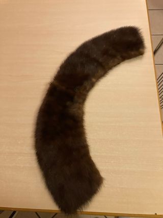 Collo di pelliccia marrone