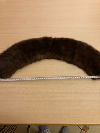 Collo di pelliccia marrone