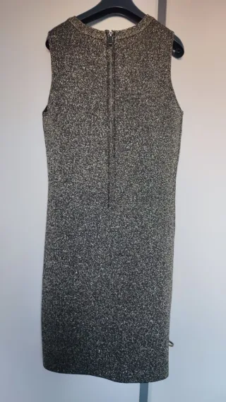 Abito lamé nero e oro