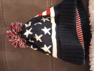 Sciarpone e cappello bandiera americana