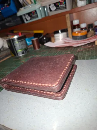 Billetera monedero tarjetero cuero