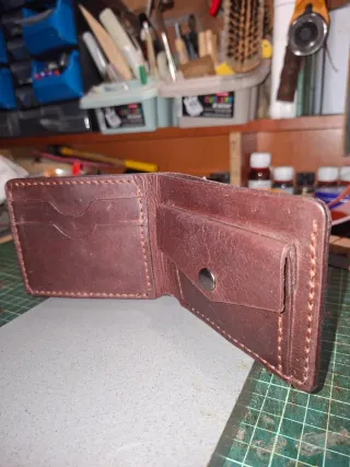 Billetera monedero tarjetero cuero