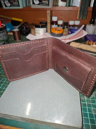 Billetera monedero tarjetero cuero