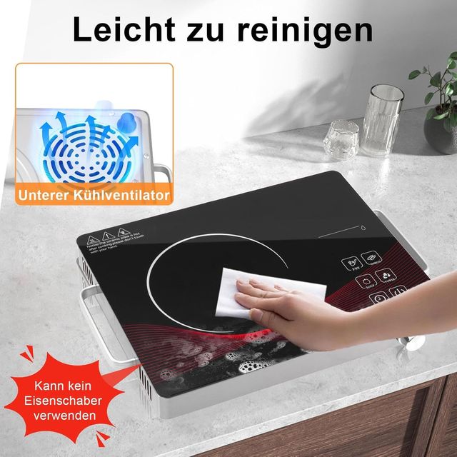 Piano cottura induzione 1 piastra 3500w