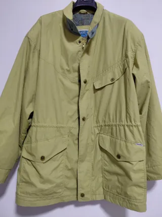 Giacca vintage gialla e verde