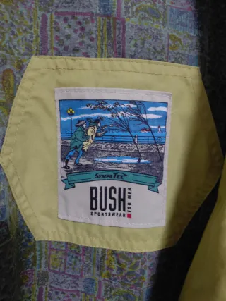 Giacca vintage gialla e verde