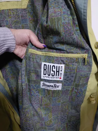 Giacca vintage gialla e verde