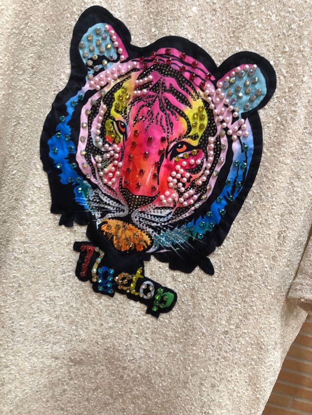 Maglietta Taglia Unica Tigre Scintillante