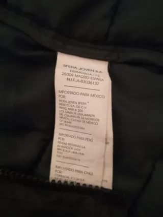 Chaqueta Sfera Plumas Talla S