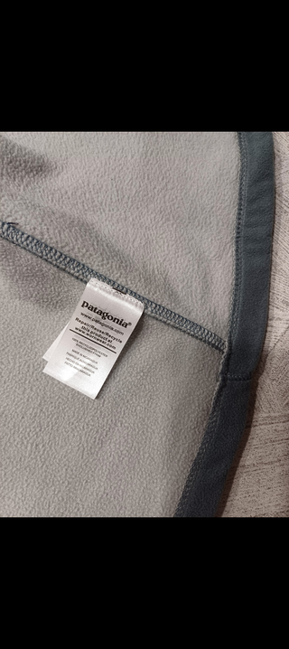 Patagonia pile zip hoodie grey L