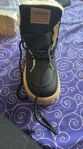 Botas ALBAYLIBA negras y beige