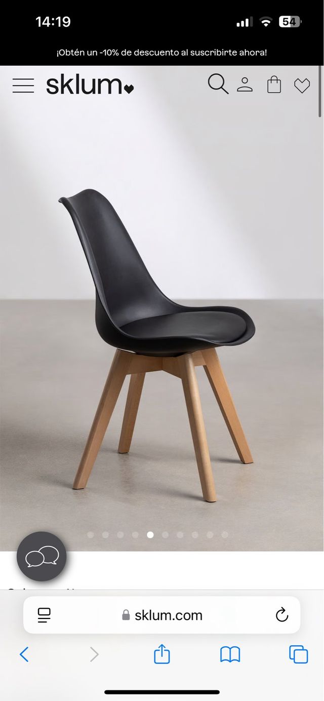 Pack 6 Cadeiras de Jantar em Polipropileno e Madeira