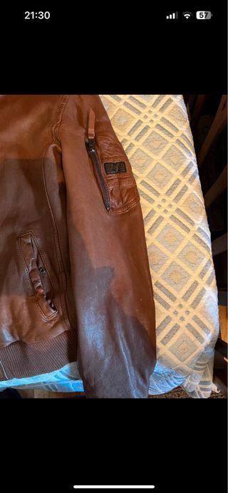 Cazadora aviador Redskins marrón