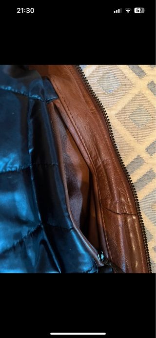 Cazadora aviador Redskins marrón