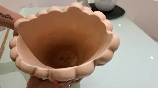 Vaso grande Thun fiori e coccinella