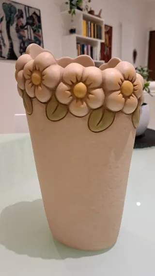 Vaso grande Thun fiori e coccinella
