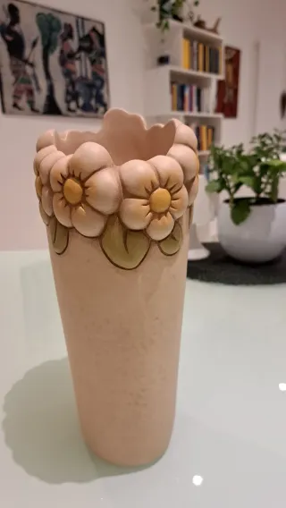 Vaso grande Thun fiori e coccinella