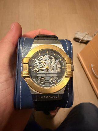 Reloj Maserati Potenza Automático Esqueleto