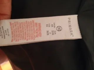 Chaqueta acolchada negra Primark Talla XXS