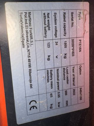 Transpaleta Eléctrica 2022