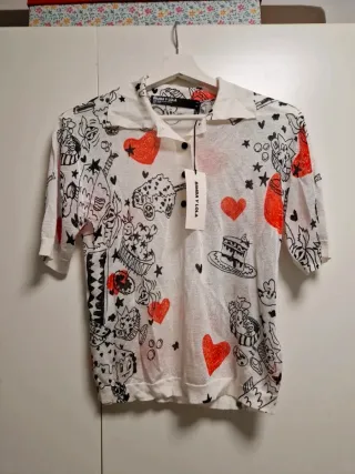 Polo Bimba y Lola Blanco Estampado T M