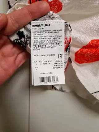 Polo Bimba y Lola Blanco Estampado T M