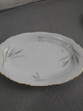 Vajilla Santa Clara Porcelana Dorada