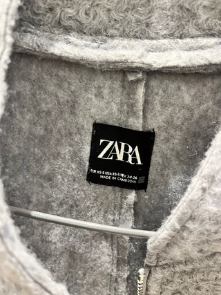 Chaqueta Bomber Zara Gris