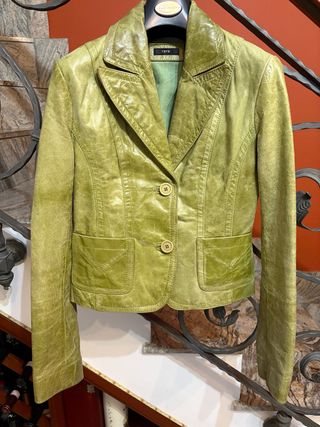 Giacca donna in vera pelle vintage